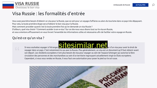 visa-russie.fr alternative sites