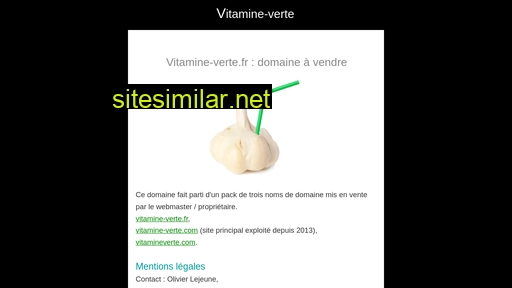 vitamine-verte.fr alternative sites