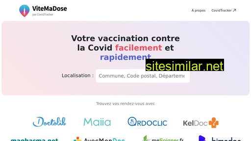 vitemadose.covidtracker.fr alternative sites