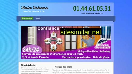 vitrerievalenton.fr alternative sites