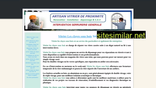 vitrierlesclayessousbois.fr alternative sites