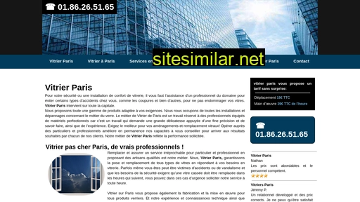 Vitrier-paris-service similar sites