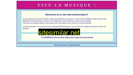 vivelamusique.fr alternative sites