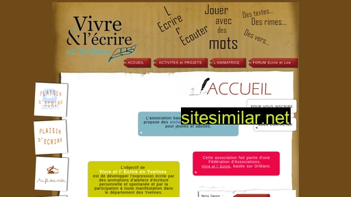 vivreetlecrire-en-yvelines.fr alternative sites