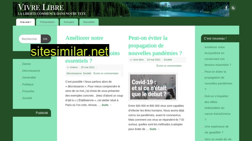 vivrelibre.fr alternative sites