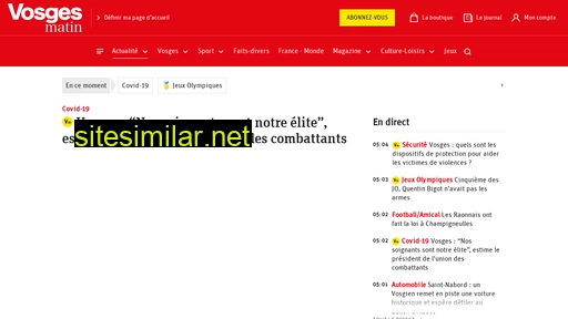 vosgesmatin.fr alternative sites