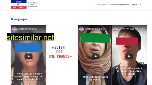 voterestunechance.fr alternative sites