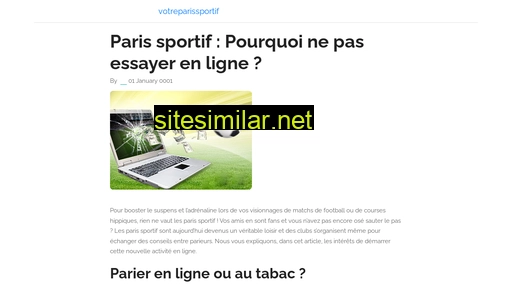 votreparissportif.fr alternative sites