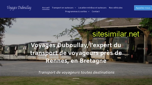 Voyages-duboullay similar sites