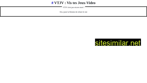 vtjv.fr alternative sites