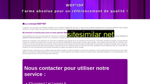 wdf-idf.fr alternative sites