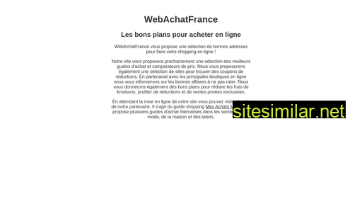 Webachatfrance similar sites