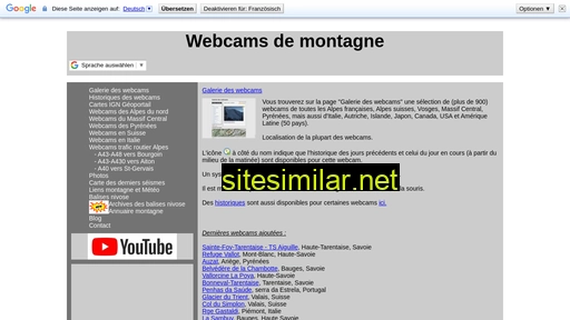 Webcams-montagne similar sites
