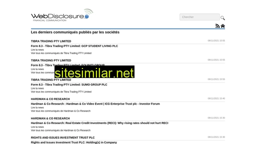 webdisclosure.fr alternative sites