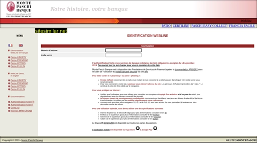 webline.montepaschi-banque.fr alternative sites