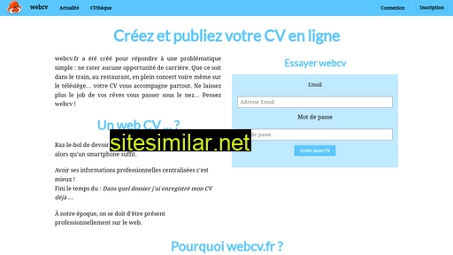 webcv.fr alternative sites