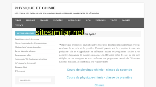 webphysique.fr alternative sites
