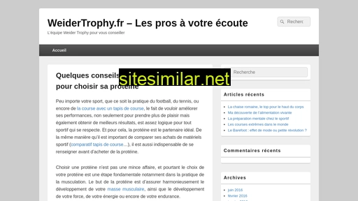 weidertrophy.fr alternative sites