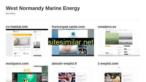 west-normandy-marine-energy.fr alternative sites