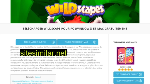 wildscapes.fr alternative sites
