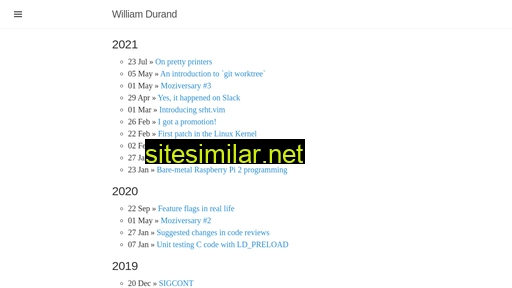 Williamdurand similar sites