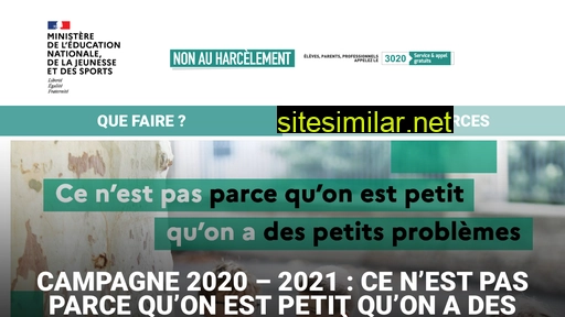www.nonauharcelement.education.gouv.fr alternative sites