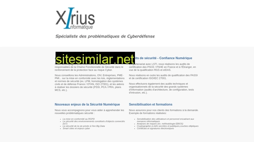 xirius-informatique.fr alternative sites
