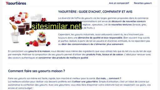 yaourtieres.fr alternative sites
