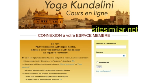 Yoga-kundalini-cours-en-ligne similar sites
