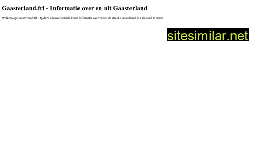 gaasterland.frl alternative sites
