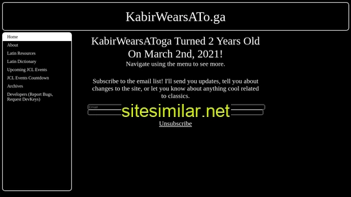 kabirwearsato.ga alternative sites