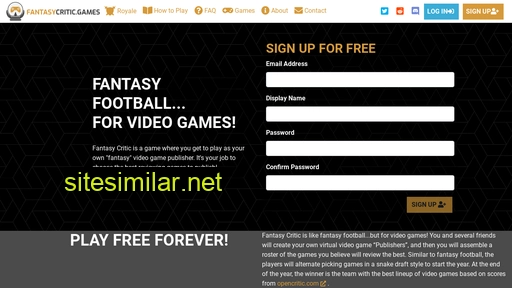 fantasycritic.games alternative sites