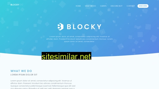 Blocky similar sites
