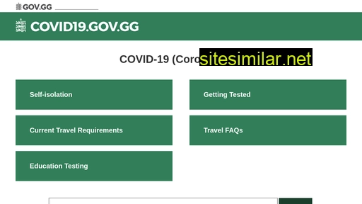 covid19.gov.gg alternative sites