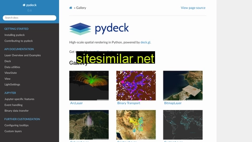 pydeck.gl alternative sites