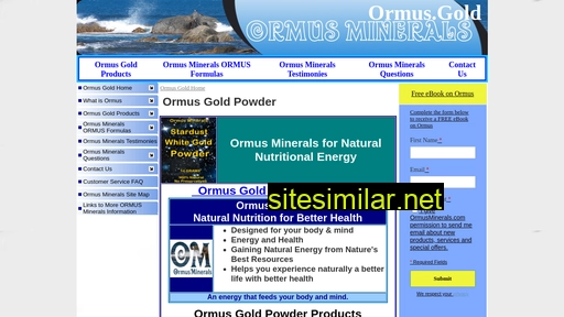 ormus.gold alternative sites
