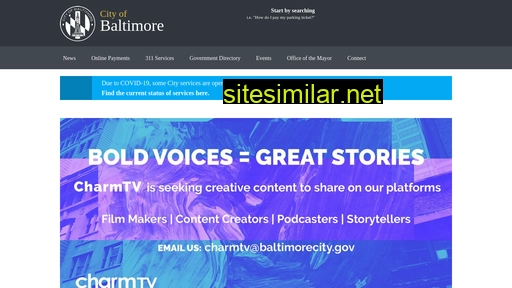 baltimorecity.gov alternative sites