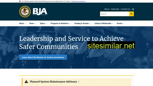 bja.ojp.gov alternative sites