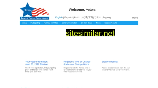 chicagoelections.gov alternative sites