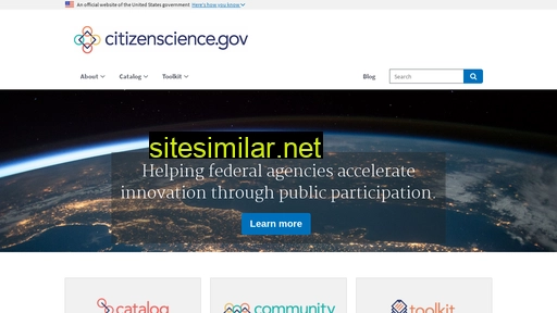 citizenscience.gov alternative sites