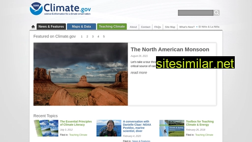 climate.gov alternative sites