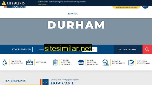 durhamnc.gov alternative sites