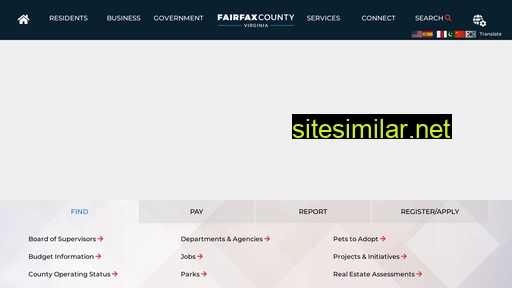 fairfaxcounty.gov alternative sites