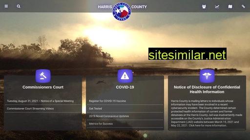 harriscountytx.gov alternative sites