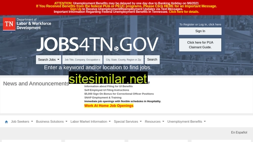 jobs4tn.gov alternative sites