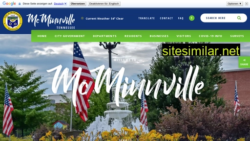 mcminnvilletn.gov alternative sites