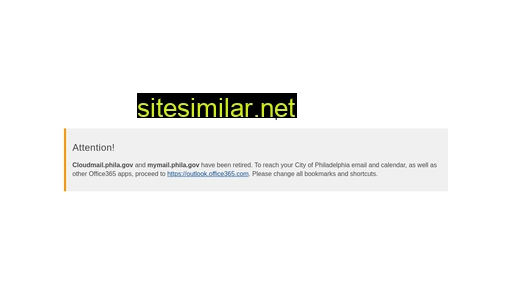 mymail.phila.gov alternative sites