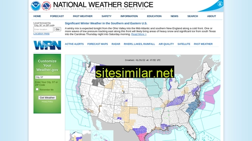 w2.weather.gov alternative sites