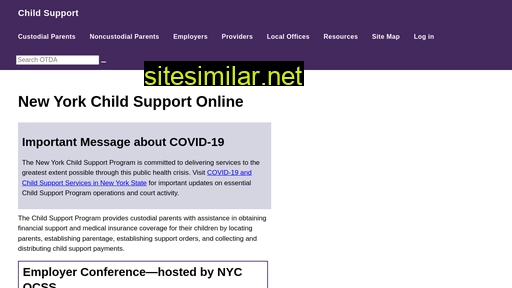 www.childsupport.ny.gov alternative sites