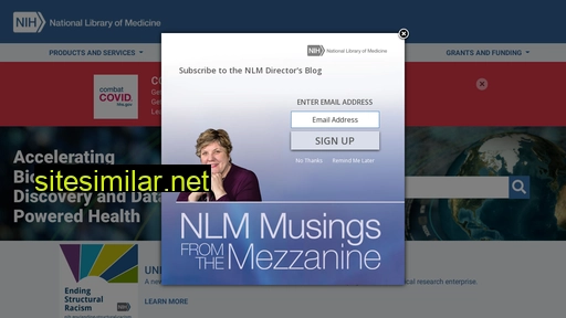 www.nlm.nih.gov alternative sites